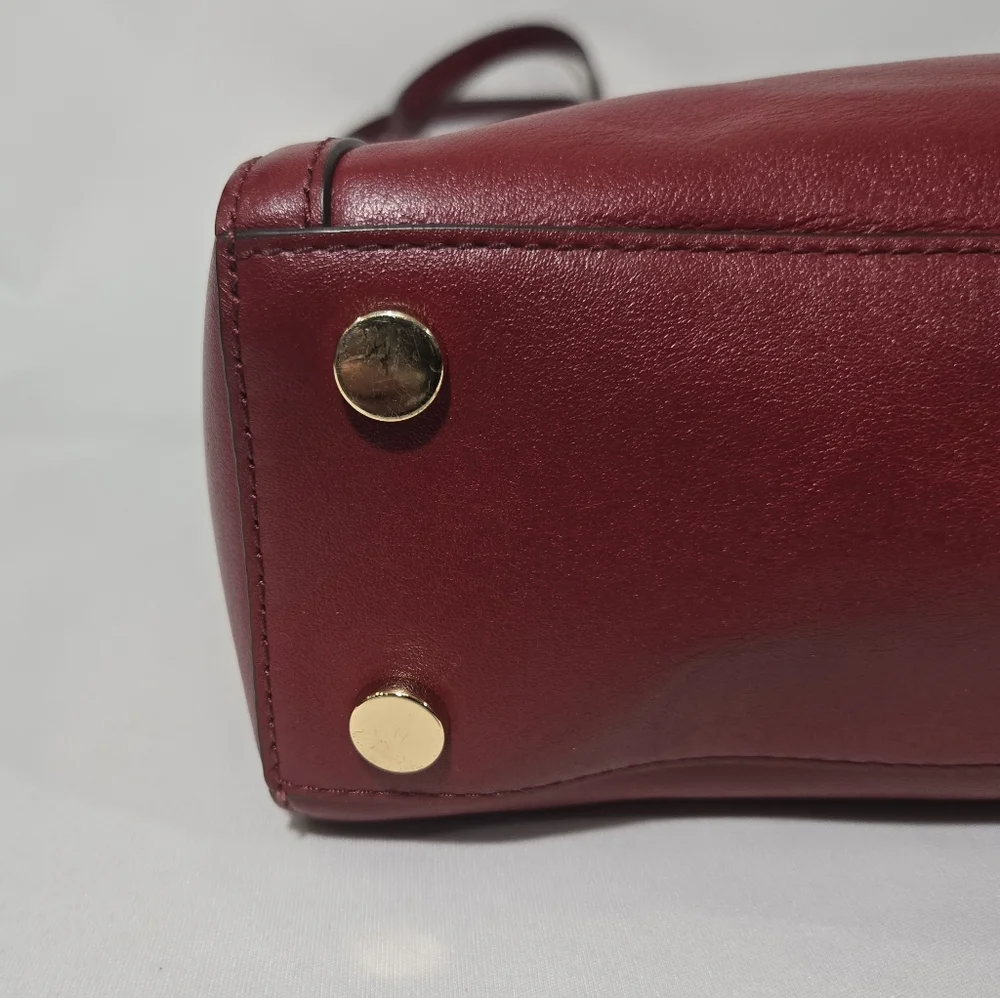 Michael Michael Kors Whitney Maroon MD Backpack Leather Purse